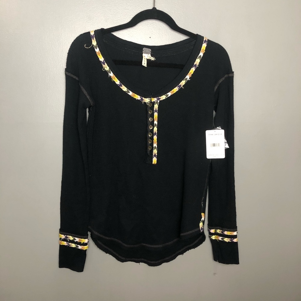 Free People We the Free rainbow Thermal Top